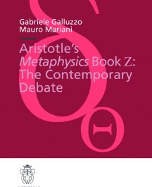 Aristotle’s Metaphysics Book Z: The Contemporary Debate-0