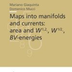 Maps into manifolds and currents: area and W1,2-,W1/2-, BV-energies-0