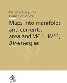 Maps into manifolds and currents: area and W1,2-,W1/2-, BV-energies-0