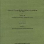 Lettere originali del Medioevo latino (VII-XI secolo), II.1, Francia (Arles, Blois, Marseille, Montauban, Tours)-0
