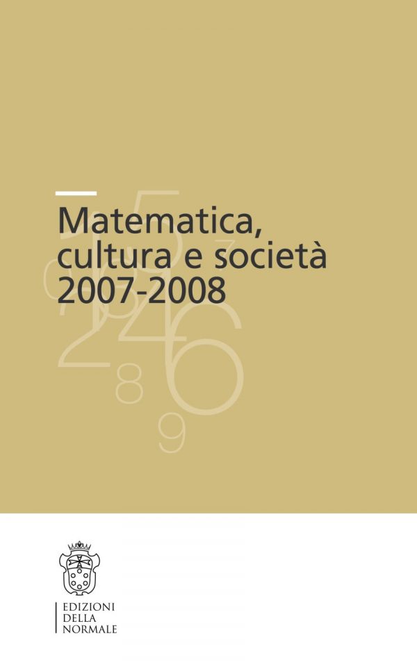 Matematica, cultura e società 2007-2008-0