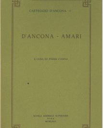Carteggio D'Ancona I "D'Ancona - Amari"-0