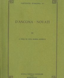 Carteggio D'Ancona 9 "D'Ancona - Novati" volume 3-0