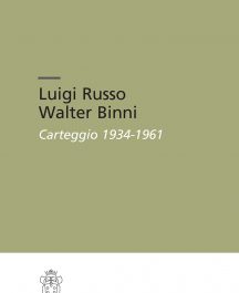 Luigi Russo Walter Binni. Carteggio 1934-1961-0