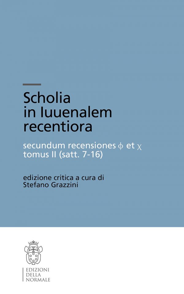 Scholia in Iuuenalem recentiora secundum recensiones f et c tomus II (satt. 7-16)-0