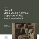 Annali della Scuola Normale Superiore di Pisa, Classe di Lettere - Abbonamento annuale (2020)
